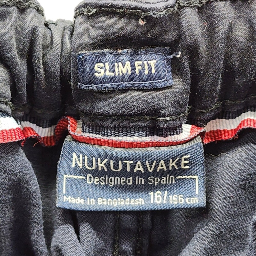 NUKUTAVAKE Boys Slim Jeans Blue Chino Denim Size 16 Stretch Adjustable Waist - Picture 7 of 8